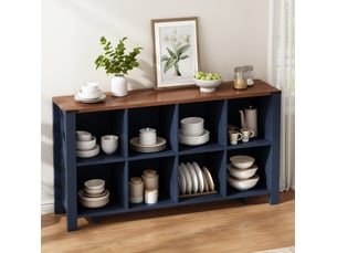 Buffet <strong>COVREO </strong> <strong></strong> - 140 cm coloris bleu