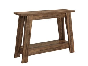 Console d'entrée rustique à 2 niveaux en mdf marron rustique 105x30x79,5 cm
