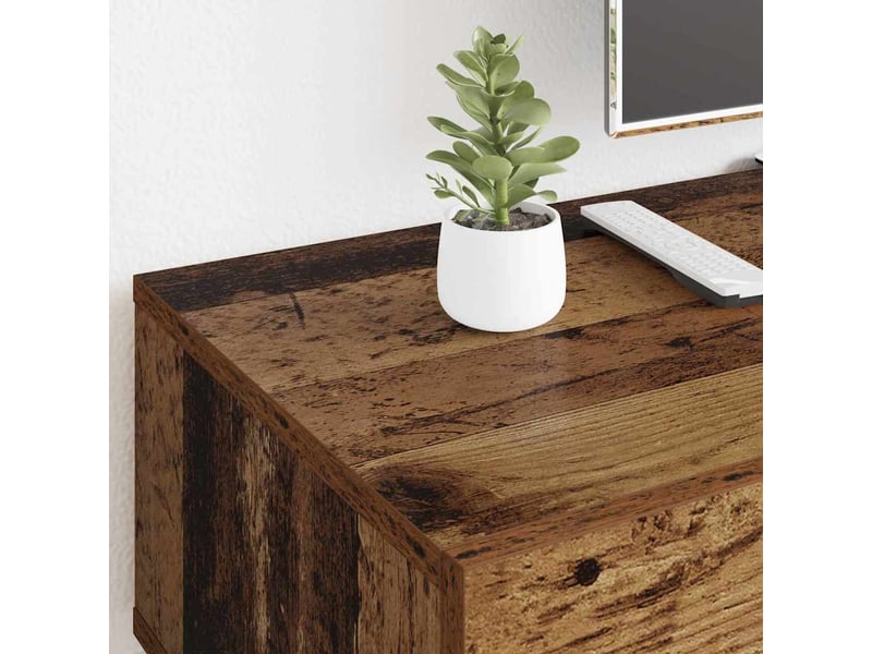  Meuble tv - banc tv - meuble de rangement 150 x 36 x 30 cm bois ancien bois d'ingénierie  - Conforama D