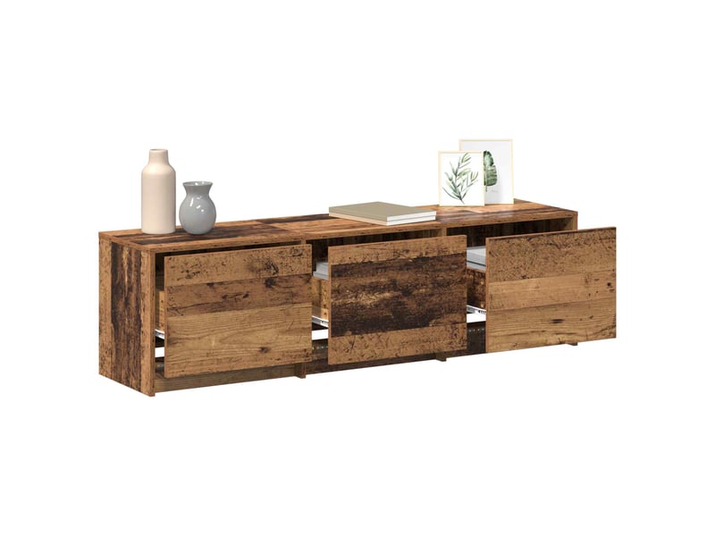  Meuble tv - banc tv - meuble de rangement bois ancien bois d'ingénierie  - Conforama C