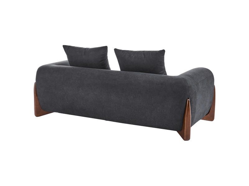 Canapé 2 places vinliden noir  - Conforama E