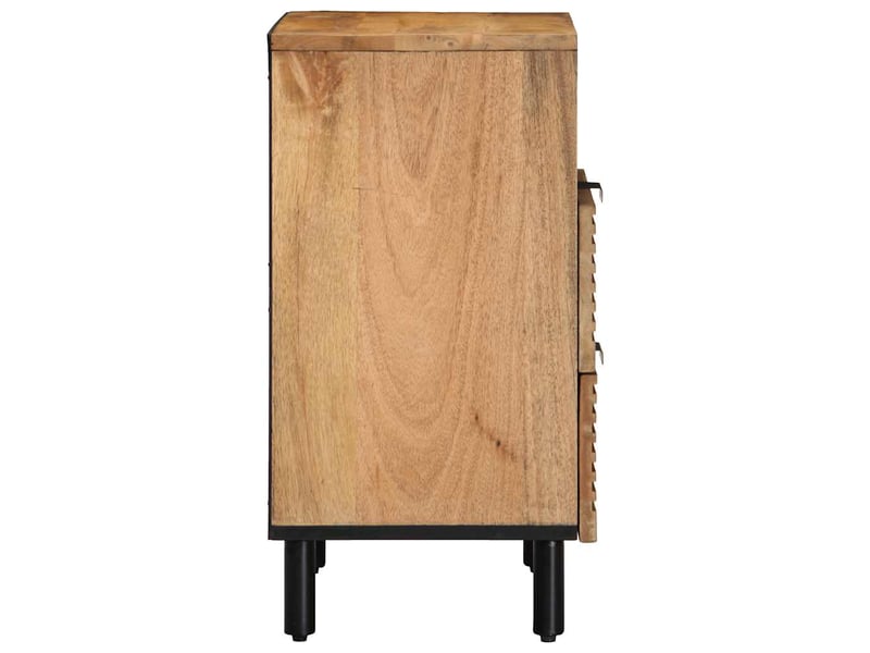 Table de chevet - cabinet de chevet - table de nuit marron 50x33x60 cm bois de manguier massif - Conforama C