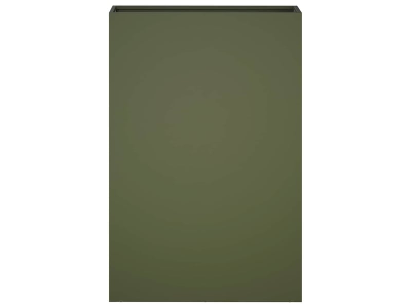 Jardinière - cache-pot de jardin vert olive 40 x 20 x 75 cm - Conforama C