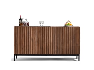 Buffet 3 porte(s)  0 tiroir(s) <strong>MODENVIE</strong> <strong></strong> - 150 cm coloris bois foncé 