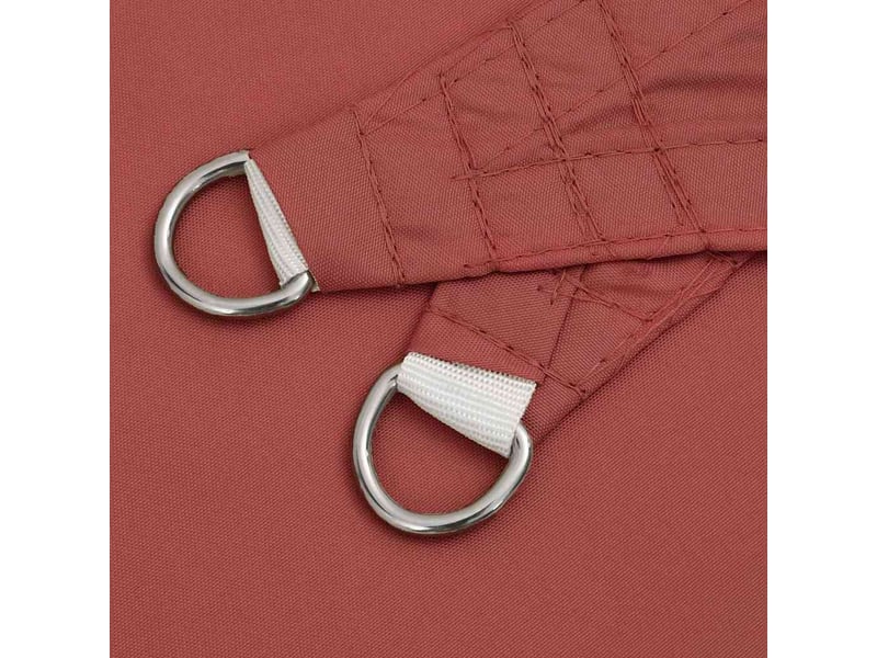  Voile de parasol - voile d'ombrage tissu oxford carré 7x7 m terre cuite  - Conforama E
