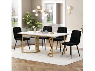Ensemble table rectangulaire 4 chaise(s) <strong>OKWISH</strong> <strong></strong>