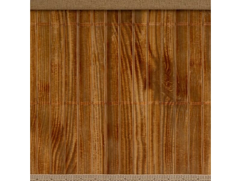  Lot de 4 paniers de rangement multiformes en bambou et tissu marron,corbeilles multi-usages décoratives  - Conforama E