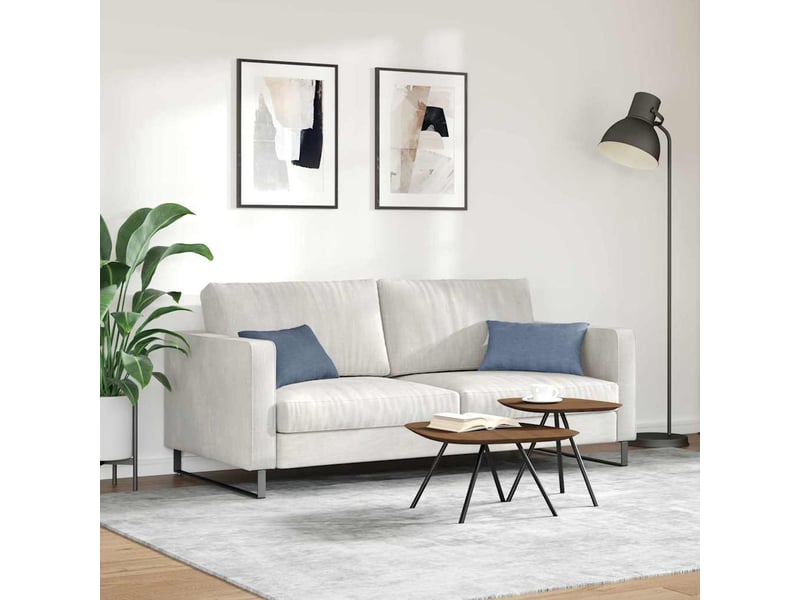  Lot de 2 coussins de canapé, coussins décoratifs bleu 50 x 30 cm cf59001  - Conforama D