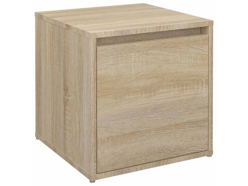  Boîte de rangement bureau chêne sonoma 40,5x40x40 cm bois d'ingénierie  - Conforama A