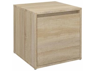 Boîte de rangement bureau chêne sonoma 40,5x40x40 cm bois d'ingénierie