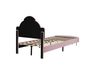 Lit simple 90x200 cm    coloris rose