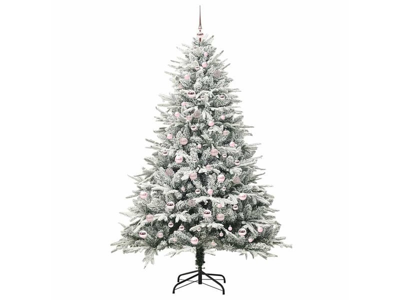 Sapin de noël, arbre de noël artificiel pré-éclairé avec ensemble de boules shl9208 - Conforama D