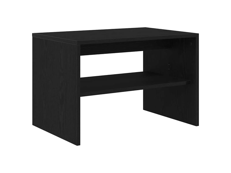  Meuble tv - banc tv - meuble de rangement chêne noir 60x40x40 cm bois d'ingénierie  - Conforama A