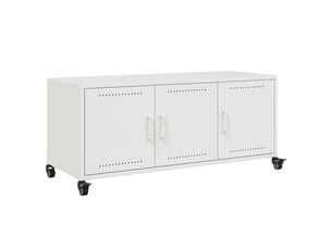 Meuble tv coloris blanc 100.5 cm <strong></strong>  <strong></strong>