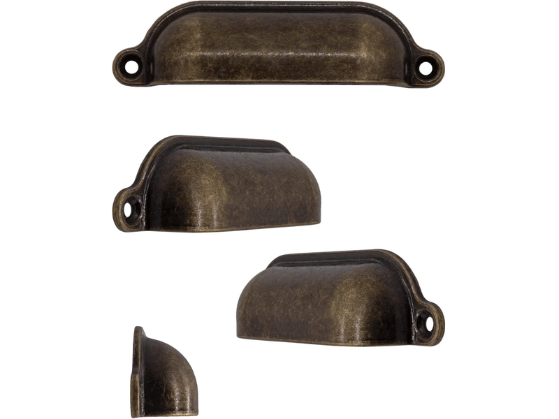  Poignées de tiroirs, poignées de meubles, en fer, pour meubles, buffets, coffres, commodes vintage  - Conforama C