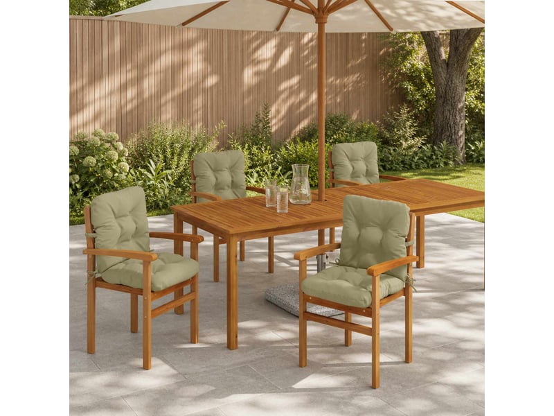  Lot de 4 coussins de chaise à dossier haut vianen cf59339  - Conforama B