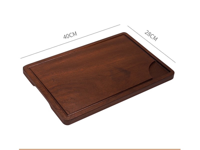  Planche a decouper bois bambou planche à découper avec rainure à jus brun 40x28cm  - Conforama B