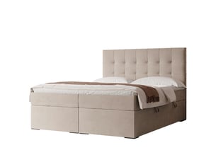 Lit coffre 160x200 cm <strong>IDOHOME</strong>  <strong>IMPERIAL</strong> coloris blanc