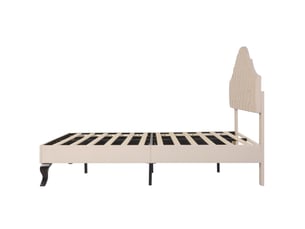 Lit 2 places 140x190 cm <strong></strong> <strong></strong> coloris blanc
