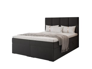 Lit coffre 160x200 cm IDOHOME MAGNUS coloris noir