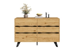 Commode 6 tiroir(s)    <strong>BGSRYAO</strong> <strong></strong> coloris naturel largeur 120 cm