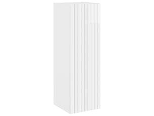 Cabinet salle de bain mural, meuble de rangement blanc brillant shl7141