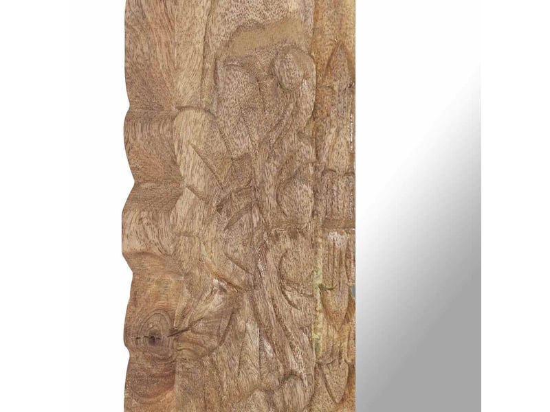  Miroir, miroir décoratif 50x50 cm bois de manguier massif cf62678  - Conforama E