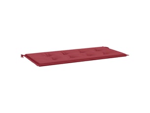 Coussin de banc de jardin, coussin d'assise rouge bordeaux 100x50x3 cm cf52807