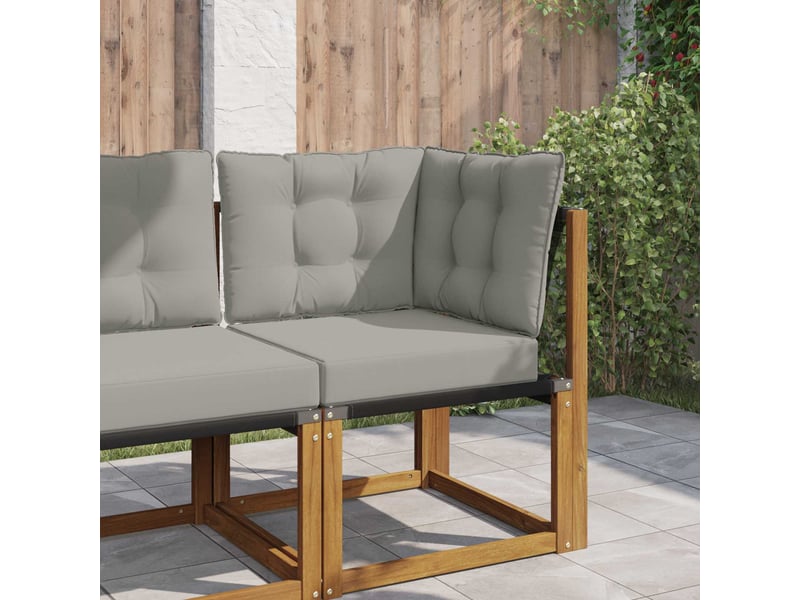  Coussin de canapé d'extérieur, coussin de chaise polyester gris 50,5 x 50,5 cm cf54084  - Conforama B