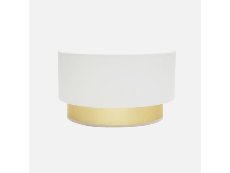  Applique murale fabrilamp anuska blanc or 1 x e27 17x30x16 cm 188661001 - Conforama D