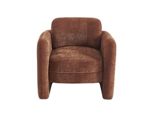 Fauteuil fixe <strong></strong> <strong>CANNES</strong> Tissu Terracotta