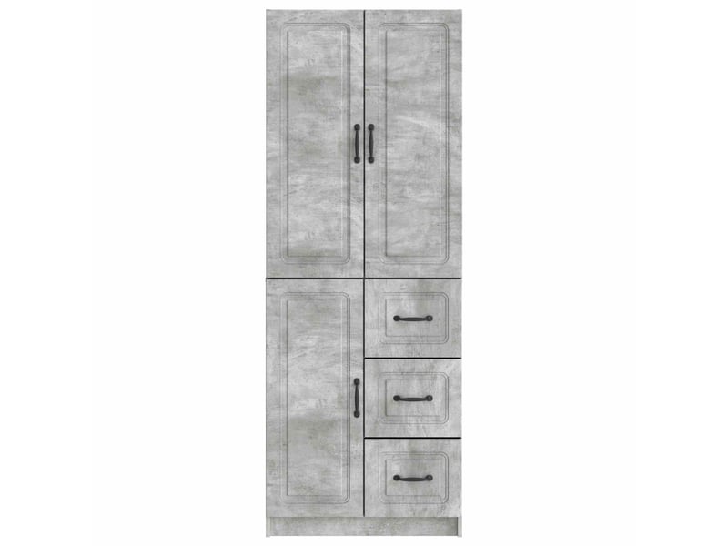  Buffet - ensemble de meubles 2 pc gris béton bois d'ingénierie  - Conforama E
