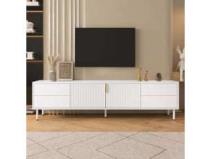 Meuble tv coloris blanc 40 cm OOIILLEE