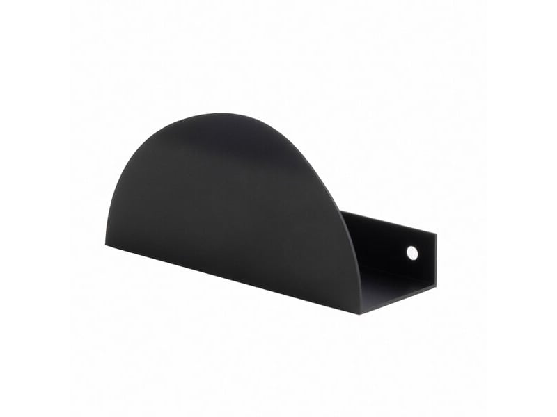  Poignée ua01 semi-circulaire en noir mat de 14,8 cm en aluminium  - Conforama B