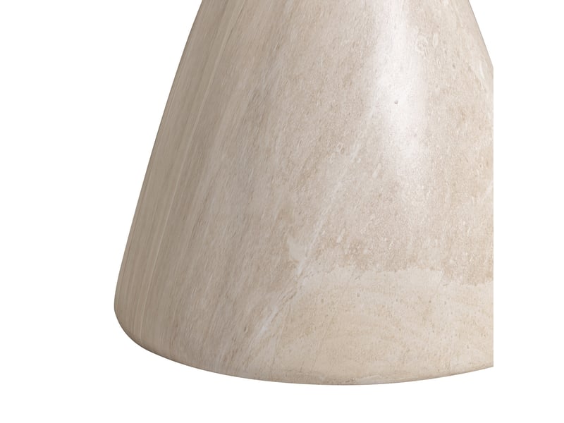  Table d'appoint ronde ø45cm - effet travertin - sabbia - grege 3MB12.01.10.01 - Conforama D