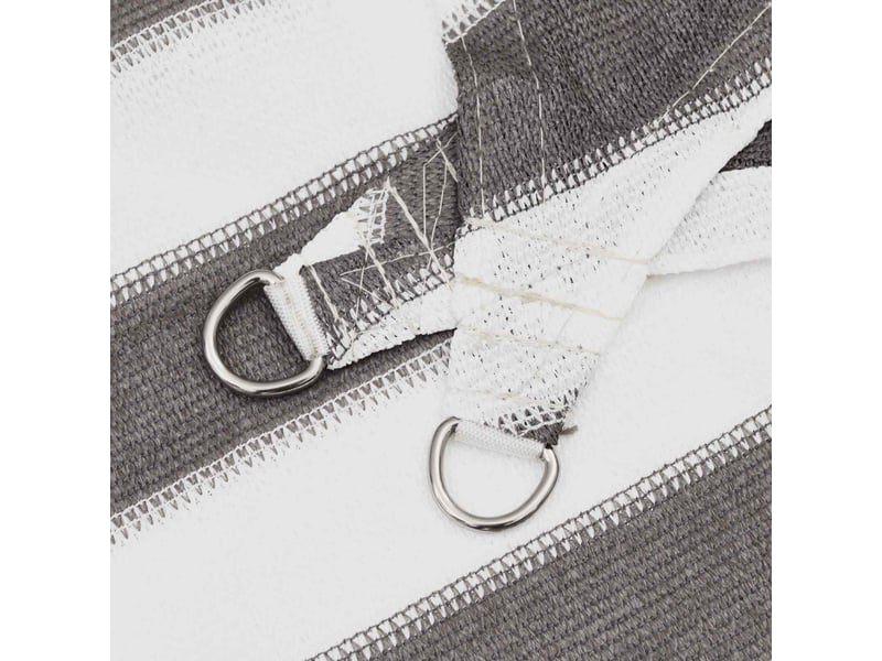  Voile d'ombre - voile d'ombrage - voile parasol 2,5 x 4 m hdpe rectangulaire gris clair et blanc  - Conforama C