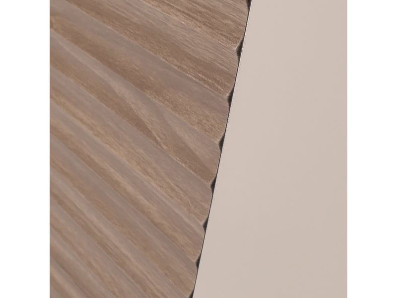  Table de chevet hwc-q83, commode, table d'appoint, armoire, compartiment de rangement à structure 3d, mdf mélaminé, 50 x 45 x 42 cm - aspect noyer clair  - Conforama E