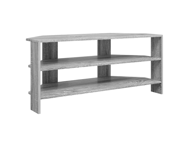  Meuble tv d'angle moderne 100x40,5x45 cm sonoma gris  - Conforama A
