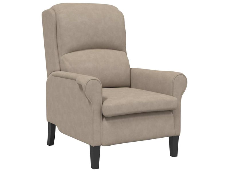 Vidaxl fauteuil taupe 76 x 94 x 102 cm microfibre - Conforama A