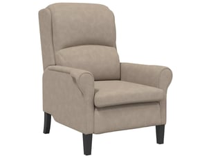 Fauteuil fixe VIDAXL Microfibre taupe