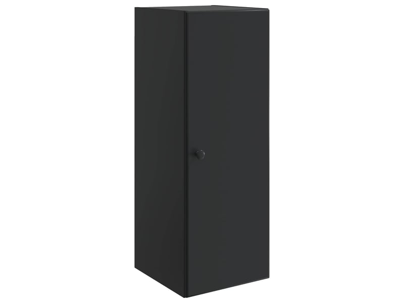  Armoire murale salon, meuble de rangement 33 x 34,5 x 90 cm bois d'ingénierie noir shl9251  - Conforama A