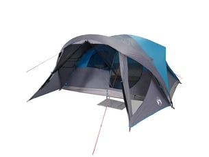 Tente de camping, tente de cabine familiale 6 personnes bleu imperméable shl85653