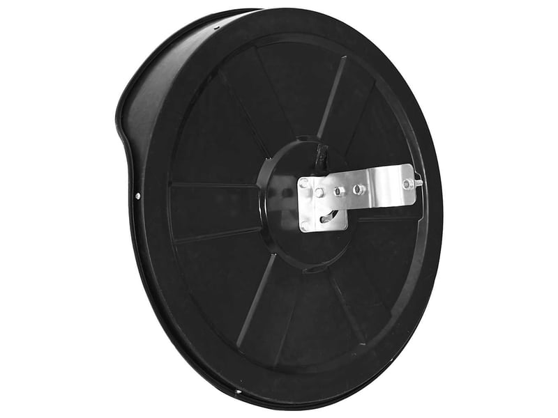  Miroir de trafic convexe, miroir de sécurité convexe d'extérieur plastique pc noir 30 cm cf62730  - Conforama D