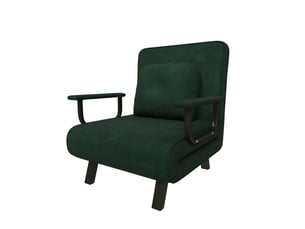 Fauteuil convertible <strong>MODFU</strong> Polyester vert