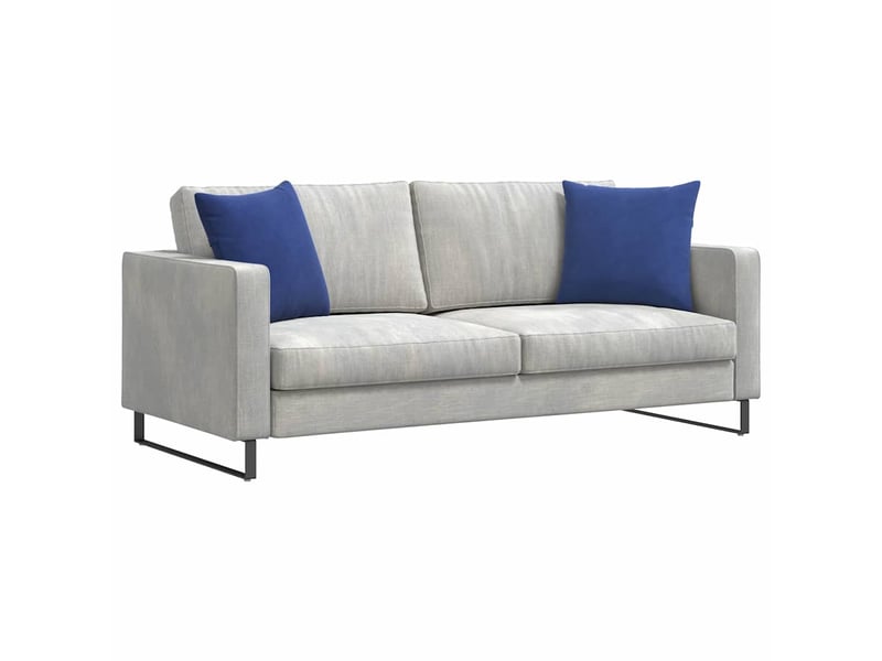  Lot de 2 coussins de canapé, coussins décoratifs bleu police 45 x 45 cm cf59018  - Conforama C