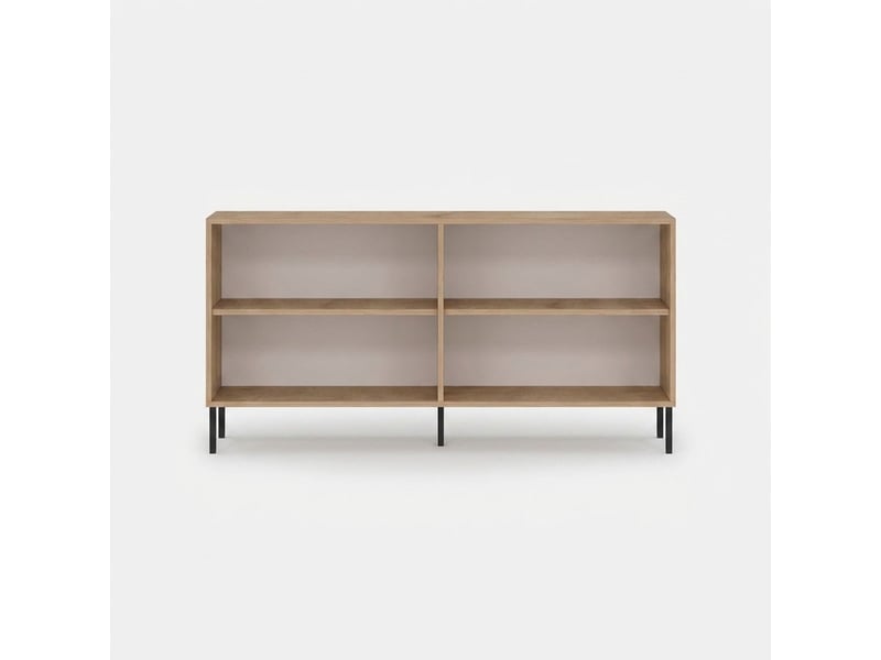  Buffet console design avec étagères et portes lurea  - Conforama D