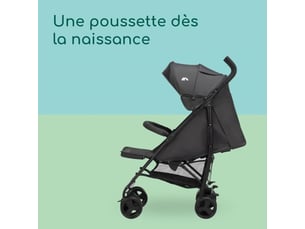 Poussette châssis compacte dusk mineral graphite 0-4 ans pliable dossier inclinable jusqu a 22 kg