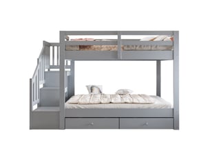 Lit superposé 140x200 cm <strong>MODERNLUXE</strong> <strong></strong> coloris gris