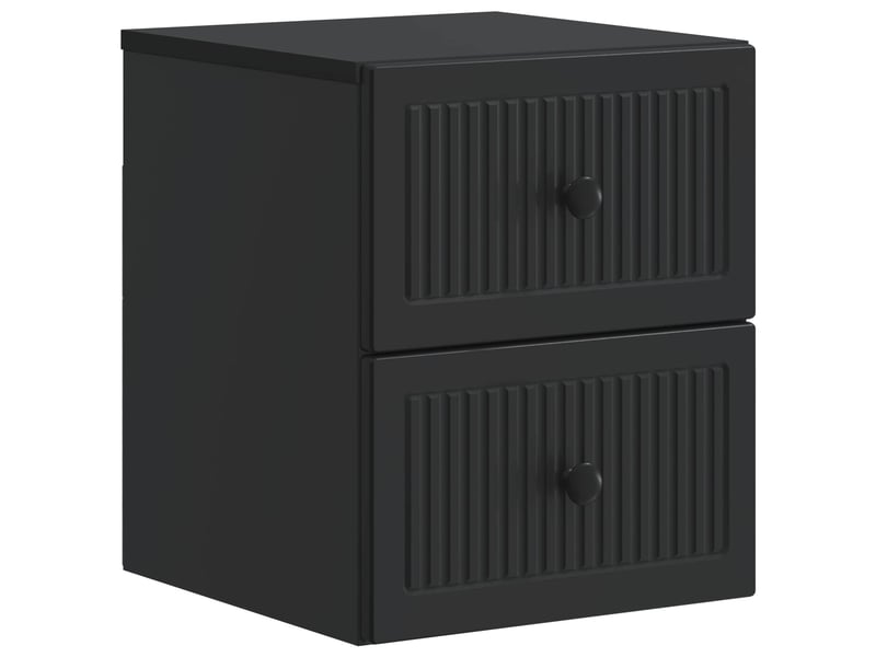  Table de chevet - cabinet de chevet - table de nuit mural noir 33 x 34,5 x 40 cm  - Conforama A