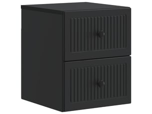 Table de chevet - cabinet de chevet - table de nuit mural noir 33 x 34,5 x 40 cm